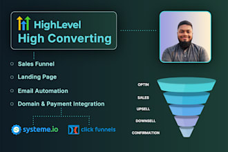 design gohighlevel website, gohighlevel landing page, ghl expert
