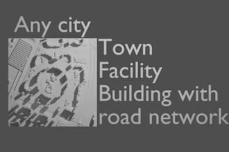 create custom model of city for 3d print or visualization