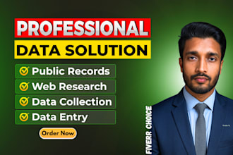 fastest data entry expert for public records, excel, typing and web research