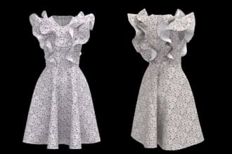 design realistic 3d clothing in clo3d or marvelous designer