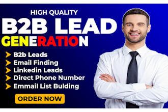 do b2b lead generation, linkedin leads, verified email lists