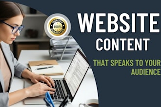 write website content for you, homepage or landing page