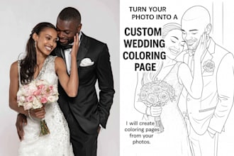 create a personalized coloring page from your photo, perfect gift idea