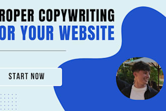 do professional copywriting for your website