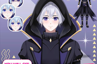 craft vtuber model, live 2d vtuber model, 2d vtuber model, live2d model