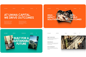 design a premium presentation or pitch deck in figma