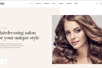 design and redesign wix beauty salon website hairdresser site barbershop website