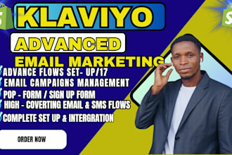 create high converting email marketing, klaviyo flows setup