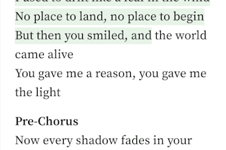 write song lyrics on any topic