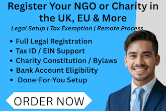 register your ngo or charity in the UK, eu, estonia, germany and more