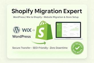 migrate wordpress woocommerce website to shopify wix store transfer squarespace