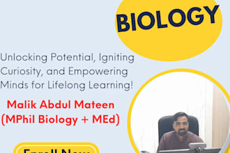 be your expert biology tutor for high school and college