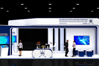 design 3d exhibition stall, kiosk 3d stand, virtual booth