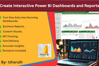 create interactive power bi dashboards and reports