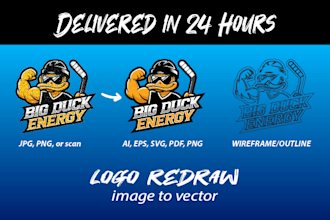 trace and vectorize your logo professionally