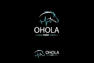 design clean modern equine practitioner logo