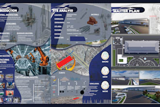 design architectural panels, boards, posters, jury sheets, and portfolios