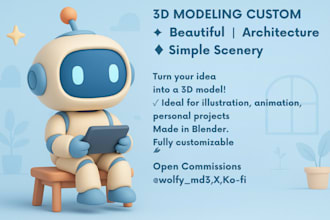 cute and stylized 3d models for your idea or project