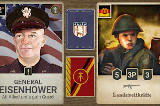 draw custom military or political for card, poster, flyer