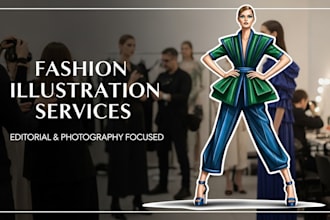 draw a fashion illustration or sketch