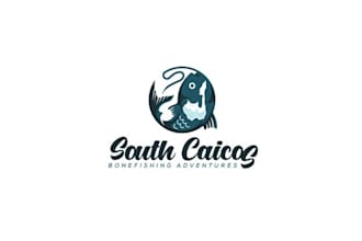 design unique bone fishing adventures company logo