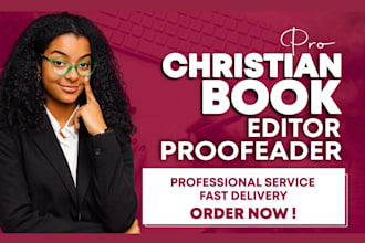 proofread and edit your christian book or devotional