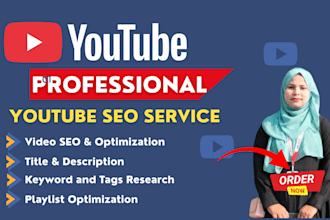 do full youtube SEO and video optimization with keyword research and tags
