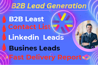b2b lead generation, targeted email lists and linkedin leads