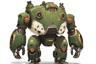 design custom robot, mecha and cartoon character