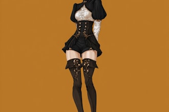 draw custom anime style roleplay character