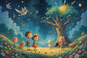 draw captivating children book and storybook illustrations