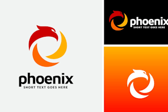 create vintage, american, eagle, falcon, phoenix, hawk or badge logo