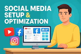 create and optimize facebook, instagram, and youtube with SEO