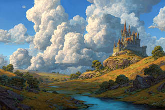 design fantasy background, landscape art