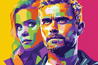 make professional wpap pop art portrait