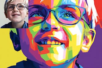 make your photos into wpap pop art