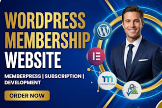 build wordpress or wix membership website, subscription website and lms website