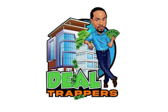 design calling caricature artists logo