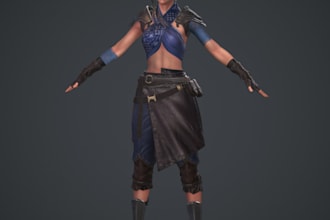 sculpt 3d metahuman character in ue5,unity,2d to 3d,nifty island,3d custom model
