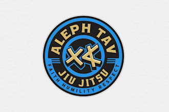 design faith based jiu jitsu patch school logo