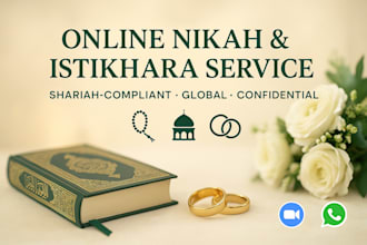 conduct online nikah and perform nikah istikhara for you