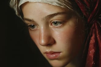 do hand draw realistic digital oil portrait painting