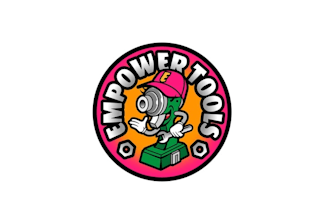 design funny cartoon tool rental company logo