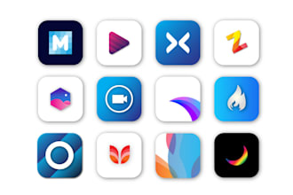 do modern mobile app logo or app icon design