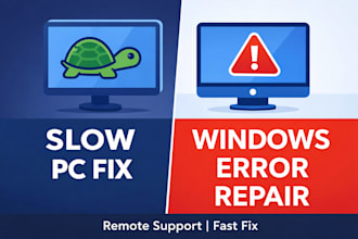 fix windows errors, crashes and slow PC remotely