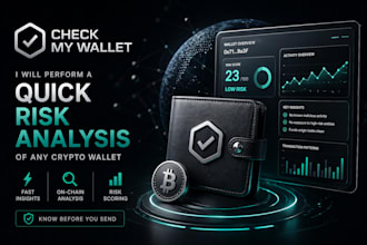 provide expert blockchain wallet screening and aml risk report