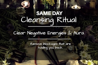 cast ultimate energy cleansing spell, immortal protection spell, curse removal