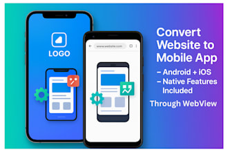 convert website to android and ios mobile app webview