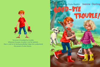 draw a cartoon cover for a book