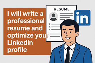 write a professional resume and linkedin profile
